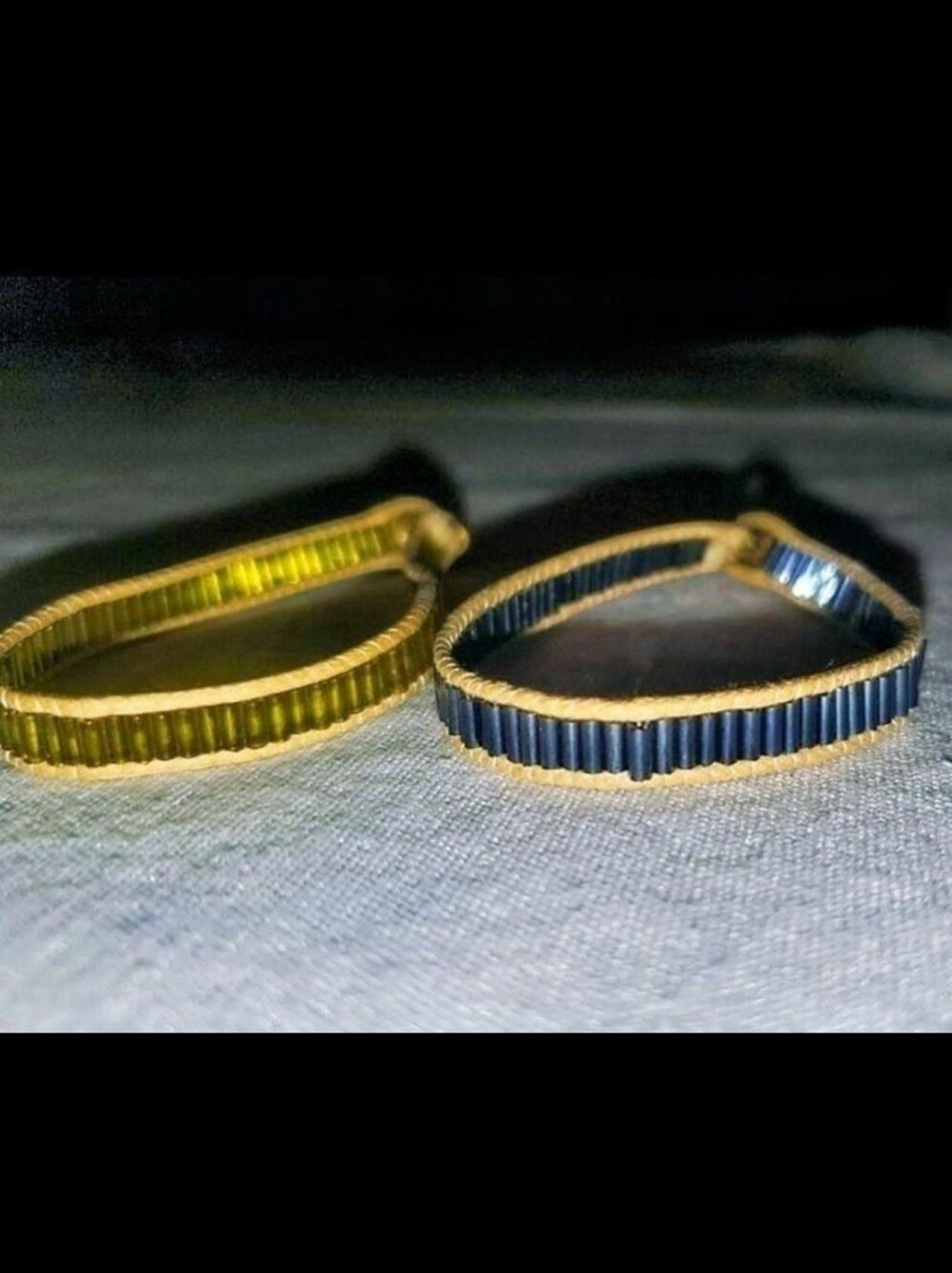 Anthropologie Bracelets Gold Bracelet Black Bracelet Artisan Jewelry Women's Set